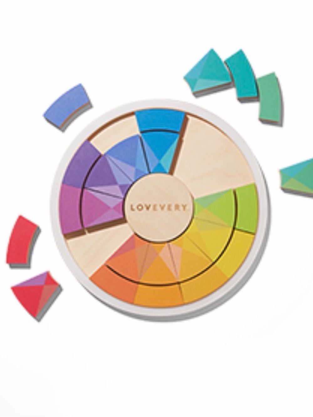 Lovevery “Color Theory” Wooden  Kaleidoscope puzzle Montessori Toy Educational